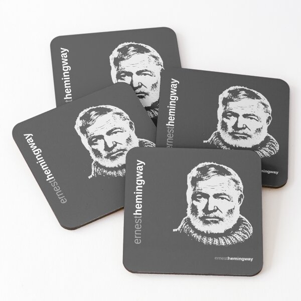 Item preview, Ernest Hemingway  poster designed and sold by CMYKStudio.