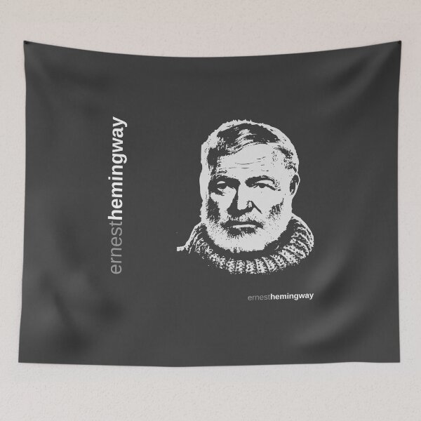 Item preview, Ernest Hemingway  poster designed and sold by CMYKStudio.