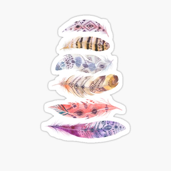 Falling Feather Sticker