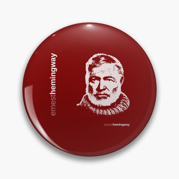 Item preview, Classic Ernest Hemingway  poster(red) designed and sold by CMYKStudio.