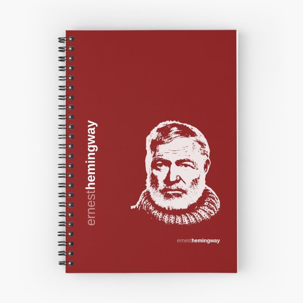 Item preview, Classic Ernest Hemingway  poster(red) designed and sold by CMYKStudio.