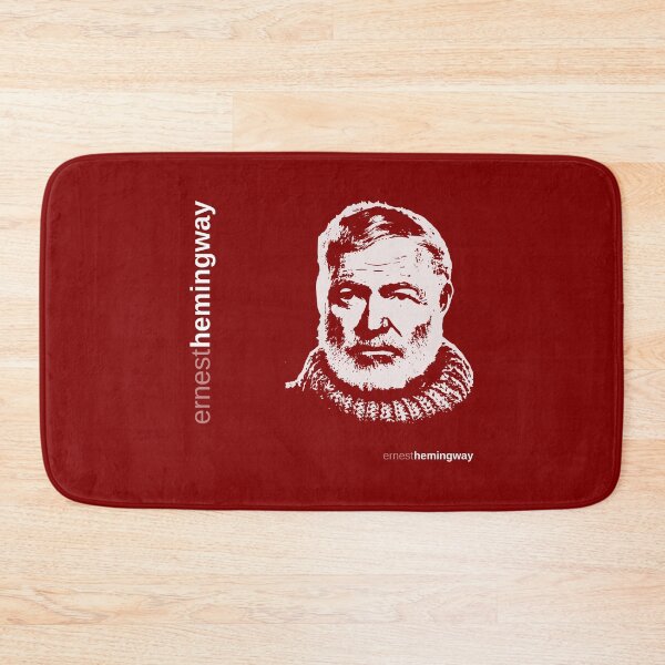 Item preview, Classic Ernest Hemingway  poster(red) designed and sold by CMYKStudio.