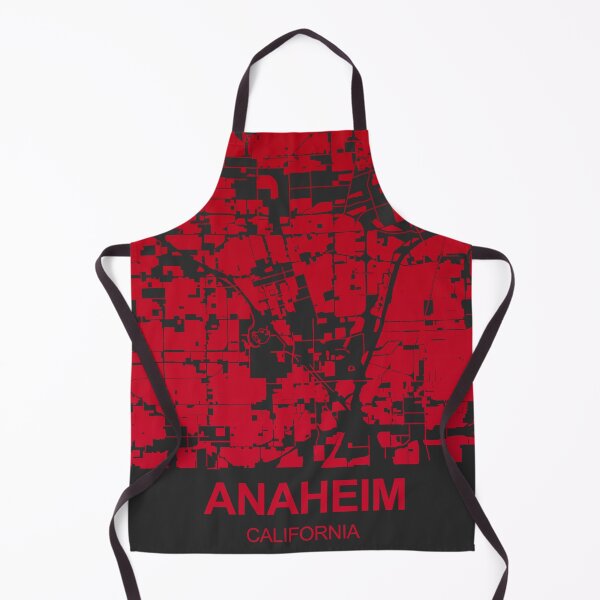 Item preview, Anaheim red wine color Map Art California USA designed and sold by EpicMaps.