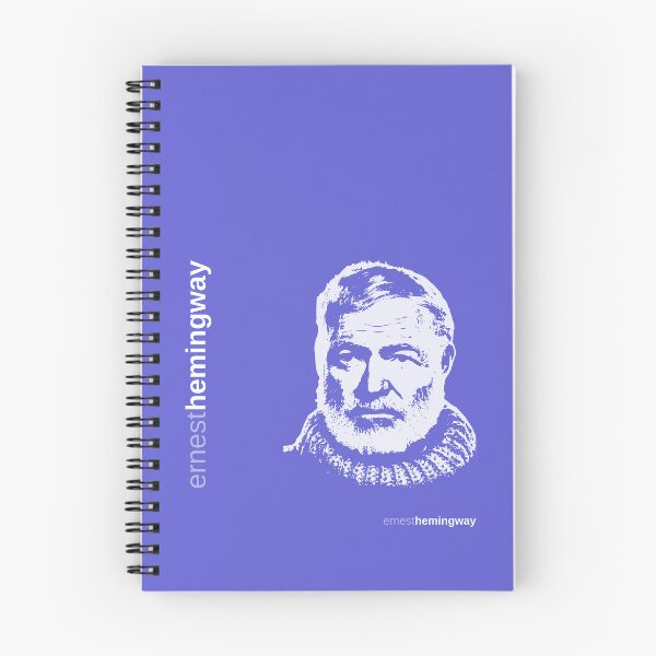 Item preview, Classic Ernest Hemingwayposter (indigo) designed and sold by CMYKStudio.