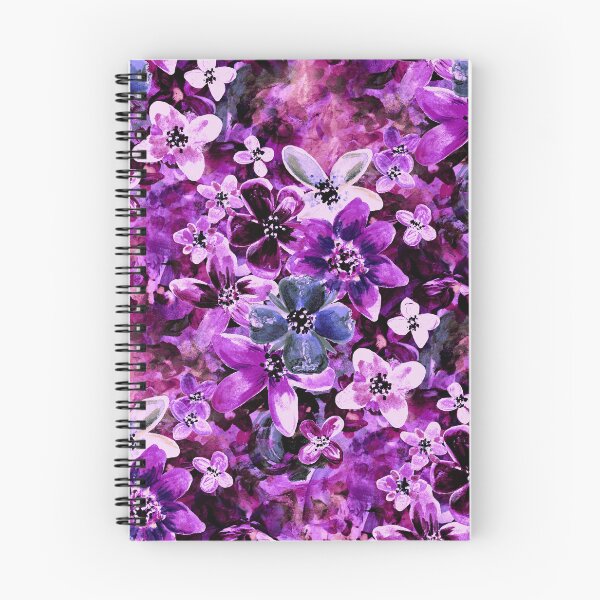 Item preview, Colourful flowers in shades of purple in the garden designed and sold by WzoryOzdobne.