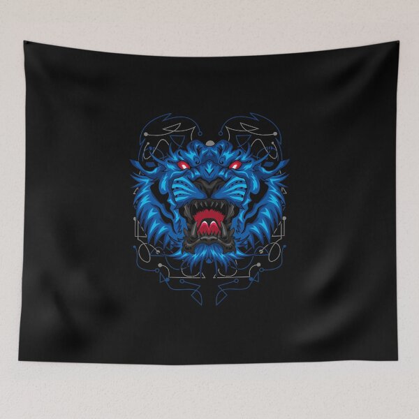 Item preview, blue cat tiger designed and sold by apeinz.