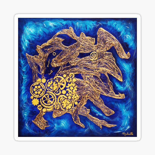 The march of time Sticker