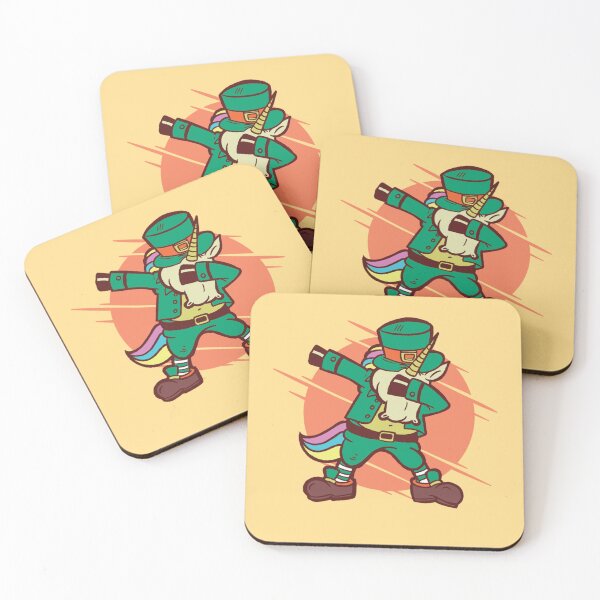 Item preview, St. Patrick's Leprechaun dabbing unicorn designed and sold by Kezichy.
