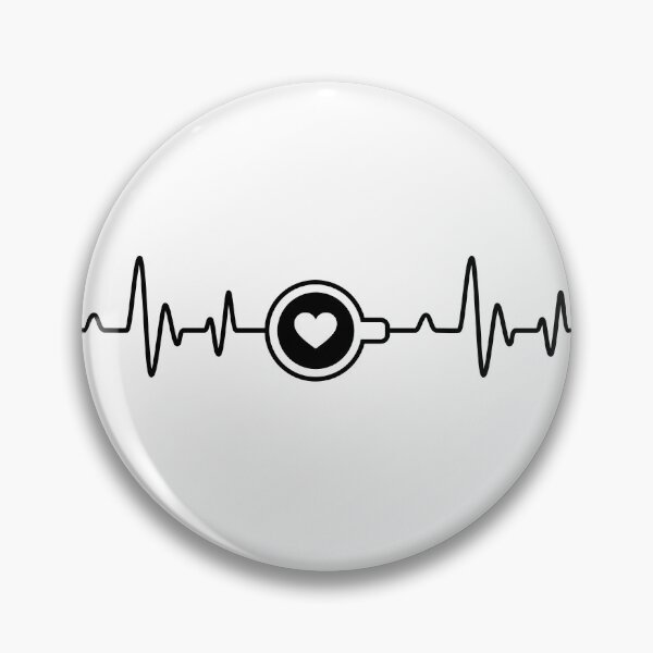 Item preview, Coffee Heartbeat Line Pulse - I love coffee designed and sold by Store-Designify.