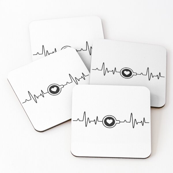 Item preview, Coffee Heartbeat Line Pulse - I love coffee designed and sold by Store-Designify.