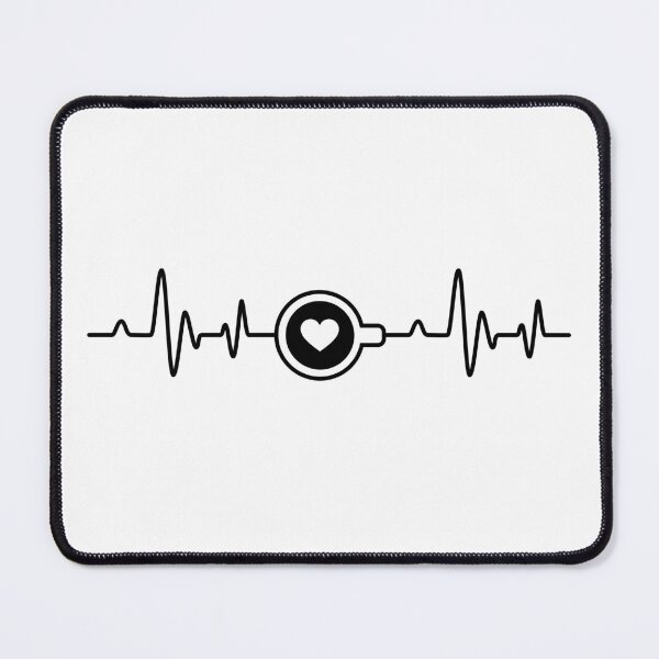 Item preview, Coffee Heartbeat Line Pulse - I love coffee designed and sold by Store-Designify.