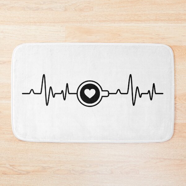 Item preview, Coffee Heartbeat Line Pulse - I love coffee designed and sold by Store-Designify.
