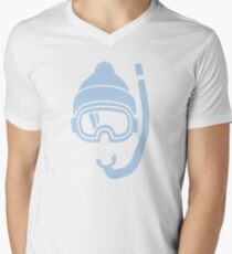 Snorkel deep powder snow Men's V-Neck T-Shirt
