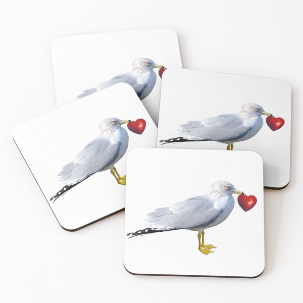 Item preview, Seagull Heart designed and sold by catsclips.