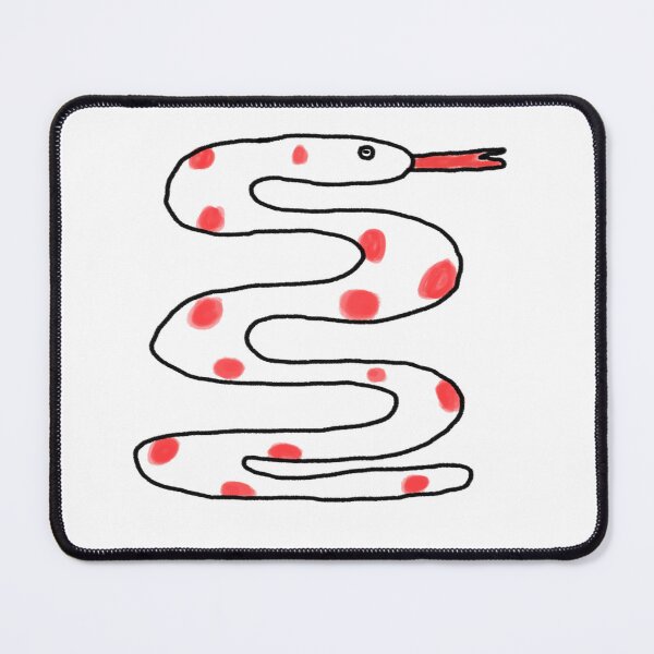 Item preview, Cute Snake Doodle Kids Art Wild Animal Drawing Red Polka Dote Illustration  designed and sold by WASHINGMACHINE’s vacation.