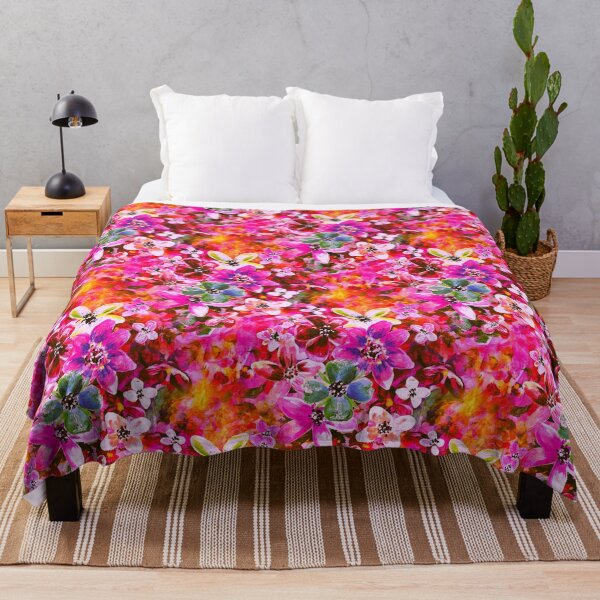 Item preview, Colourful, painted flowers in the garden designed and sold by WzoryOzdobne.