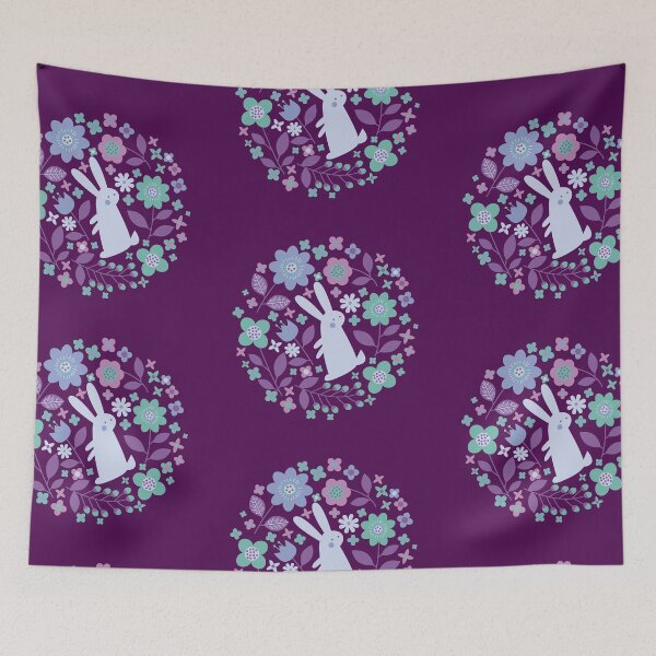 Item preview, Bunny with flowers designed and sold by benjielwarro.
