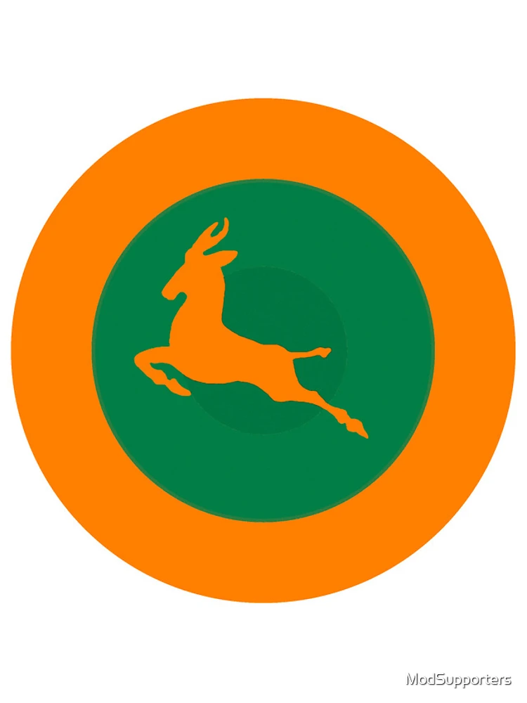 Aperçu 4 sur 4. Coque iPhone avec l'œuvre Springbok Retro Mod Cocarde créée et vendue par ModSupporters.