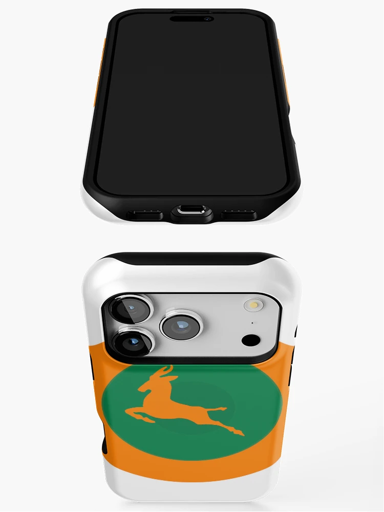 Aperçu 3 sur 4. Coque iPhone avec l'œuvre Springbok Retro Mod Cocarde créée et vendue par ModSupporters.