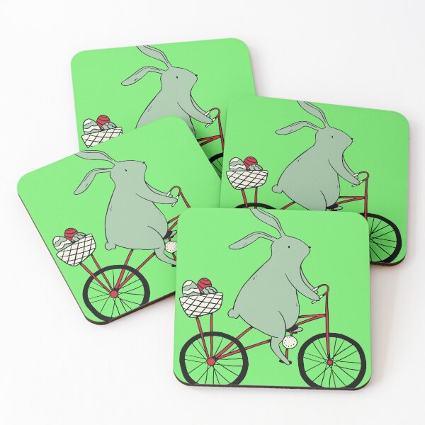 Item preview, Green bunny with easter eggs designed and sold by benjielwarro.