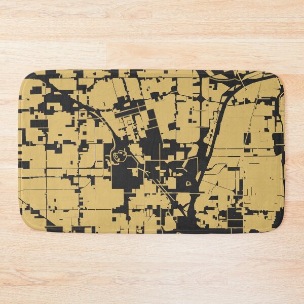 Item preview, Anaheim  Black Gold Map Art California USA designed and sold by EpicMaps.
