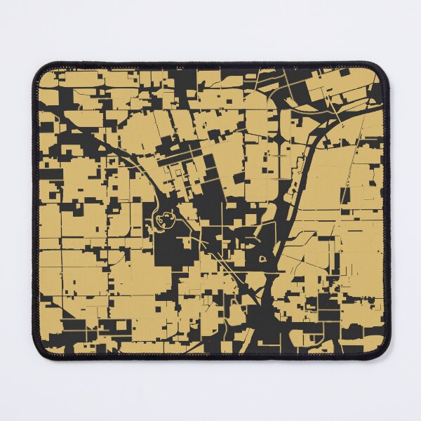 Item preview, Anaheim  Black Gold Map Art California USA designed and sold by EpicMaps.