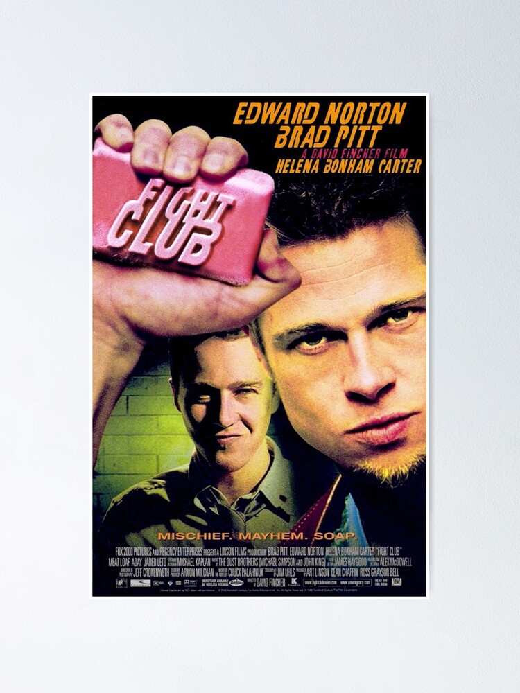 Fight Club Movie Poster Glossy High Quality Print Photo Wall Art