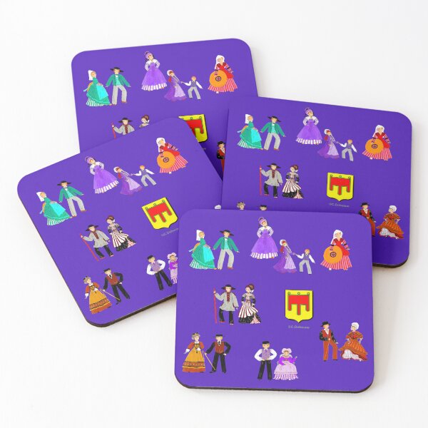 Item preview, Composition with costumes from Auvergne, France designed and sold by Catherine Debusne.