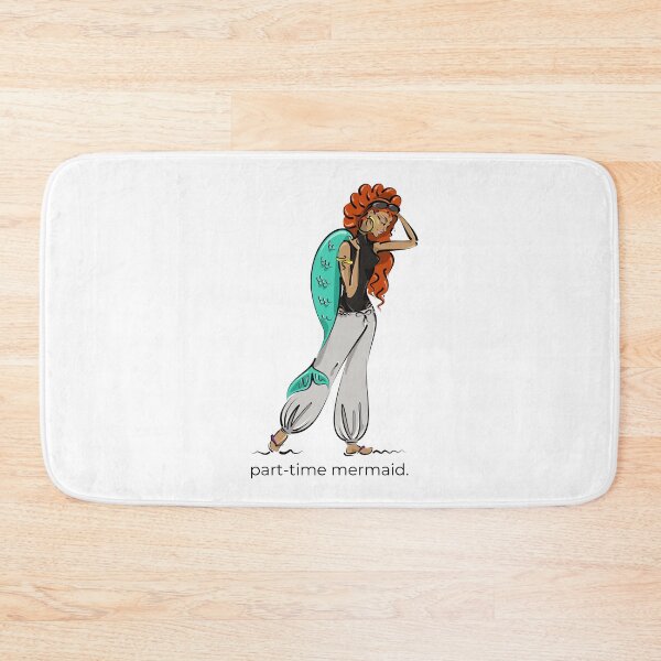 Part-time mermaid Bath Mat