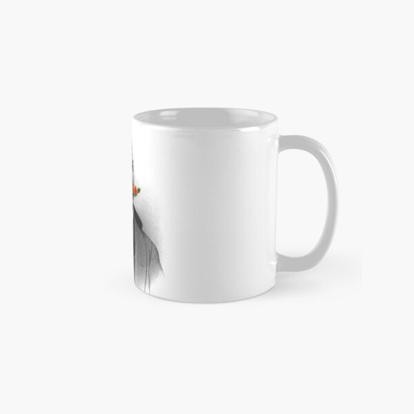 Vintage gentleman & Mustache with flowers Classic Mug