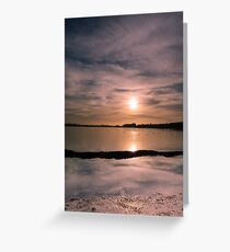 Pitsford Reservoir Sunset Greeting Card