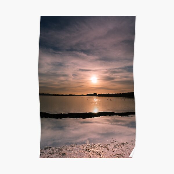 Pitsford Reservoir Sunset Poster