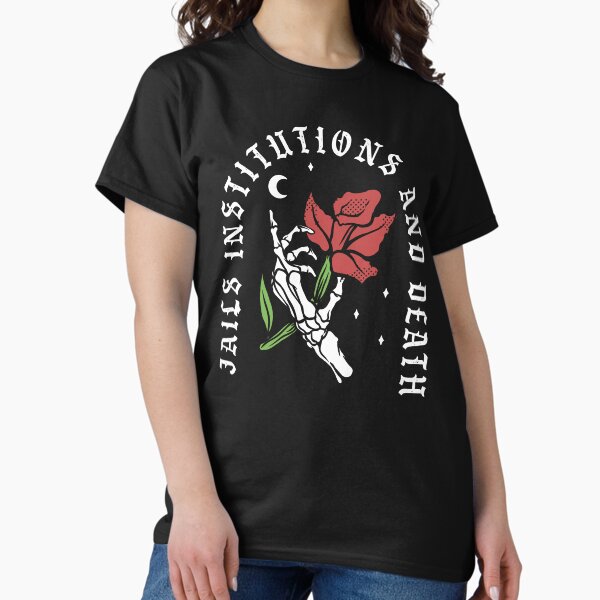 Aperçu de l'œuvre Prisons Institutions et Mort AA NA Récupération créée et vendue par AmendApparel.