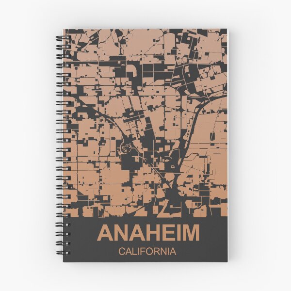 Item preview, Anaheim Chocolate color Map Art California USA designed and sold by EpicMaps.