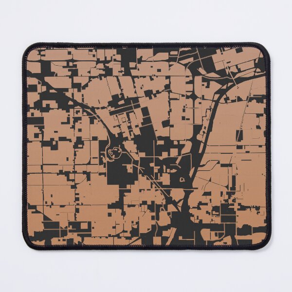 Item preview, Anaheim Chocolate color Map Art California USA designed and sold by EpicMaps.