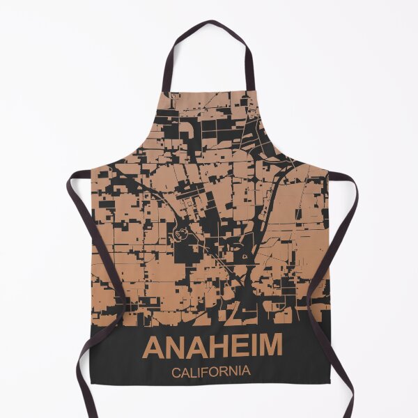 Item preview, Anaheim Chocolate color Map Art California USA designed and sold by EpicMaps.