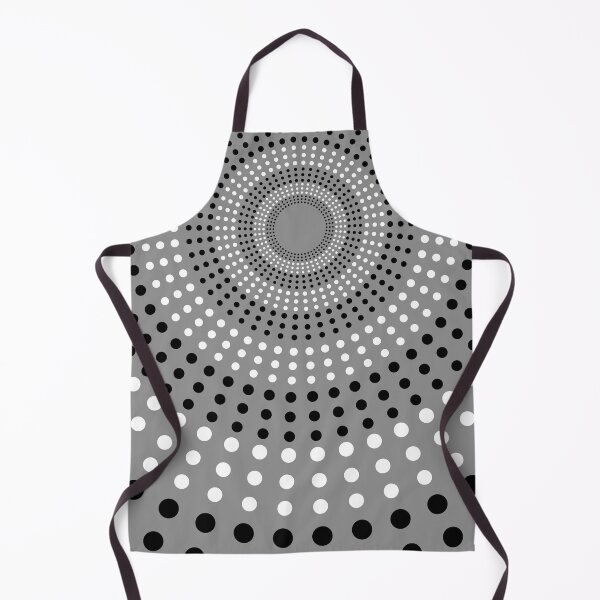 Item preview, POLKA DOT CONCENTRIC CIRCLES PATTERN. BLACK AND WHITE ON GREY. designed and sold by 5hertz.