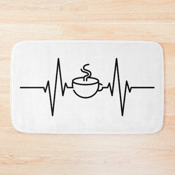Item preview, Coffee Heartbeat Line Pulse - I love coffee designed and sold by Store-Designify.