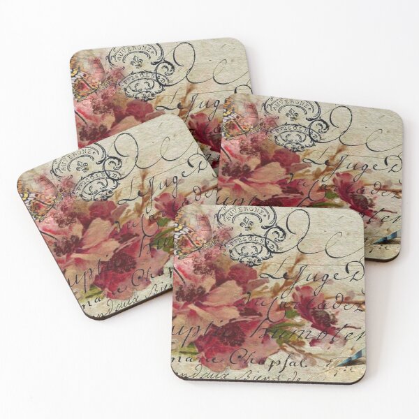Item preview, French Script with Flowers and Butterfly designed and sold by Slh69.