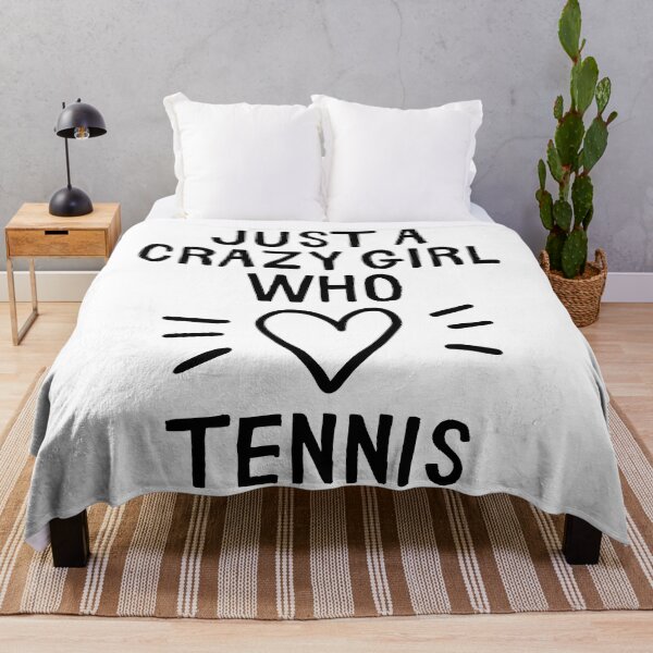 Item preview, Just a crazy girl who loves tennis designed and sold by TheGreenGoat.
