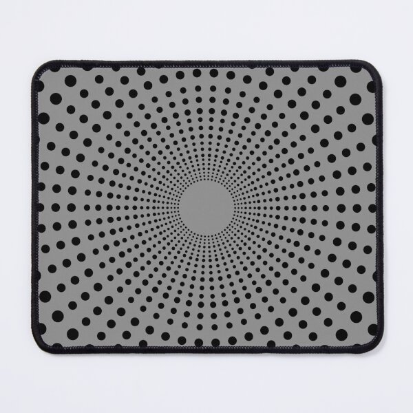 Item preview, POLKA DOT CONCENTRIC CIRCLES PATTERN. BLACK ON GREY. designed and sold by 5hertz.