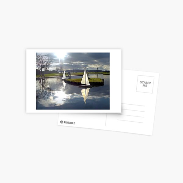 Aubery Boating Pond, Largs, North Ayrshire, Scotland Postcard