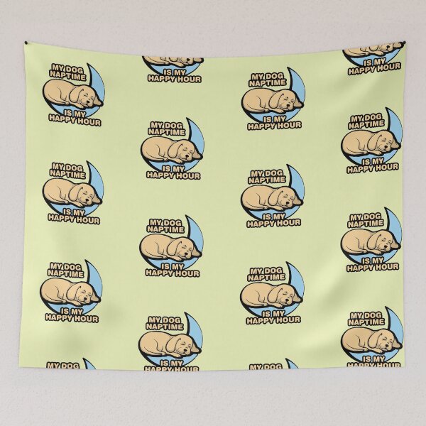 Item preview, Sleeping on the moon, My dog naptime is my happy hour designed and sold by sassav8.