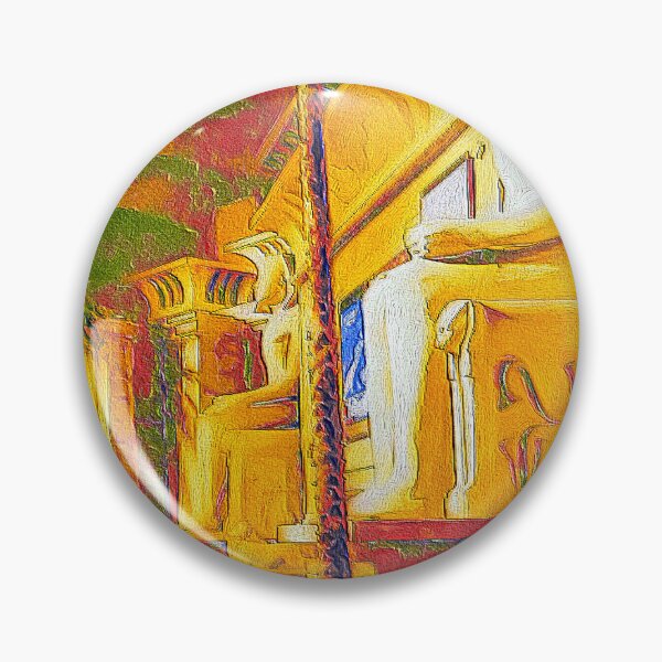 Artikelvorschau, Lobby des Luxor Hotel Las Vegas – farbenfrohe Malerei entworfen und verkauft von Travelways.