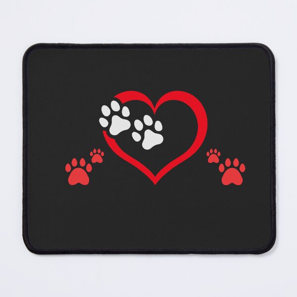 Item preview, A classic dogheart paw design - paws on heart, pawprint, dogheart designed and sold by Doggymadness.
