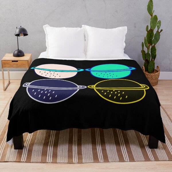 Item preview, Wow Four Bright High quality Colorful beautiful and vintage minimalist planets, stars, moon, sun, galaxy solar system, space, orbit, cosmos design for meditation designed and sold by PrimeScripts.