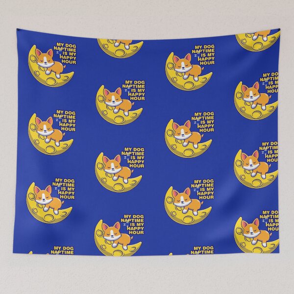 Item preview, Moon Corgi, My dog naptime is my happy hour designed and sold by sassav8.