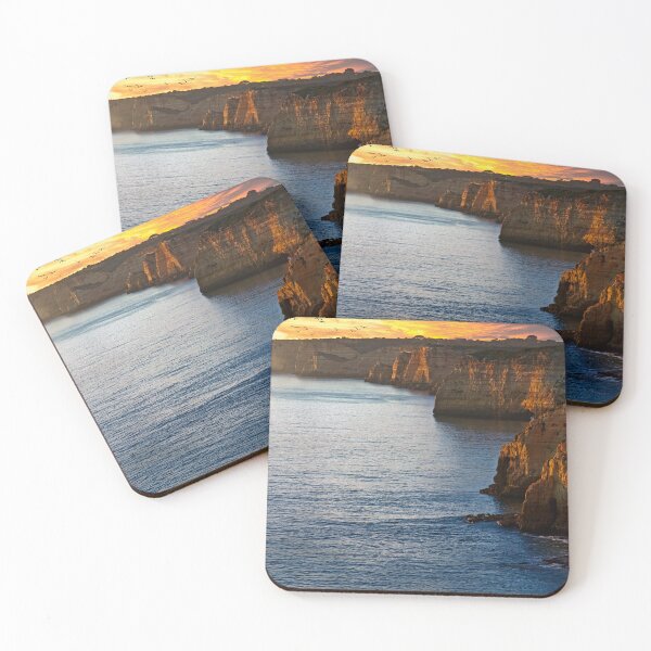 Item preview, Sunset coastline landscape with cliffs. designed and sold by Rui Valverde.