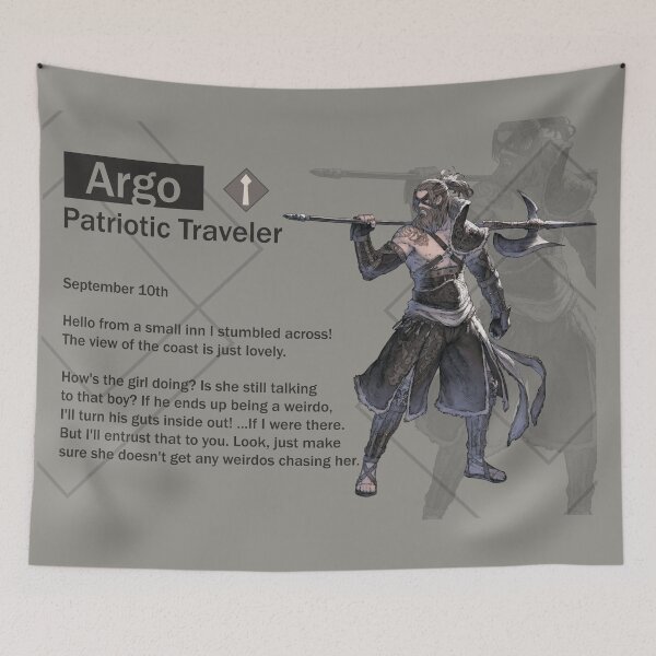 Item preview, Argo - Patriotic Traveler (Nier Reincarnation) designed and sold by VelvetZone.