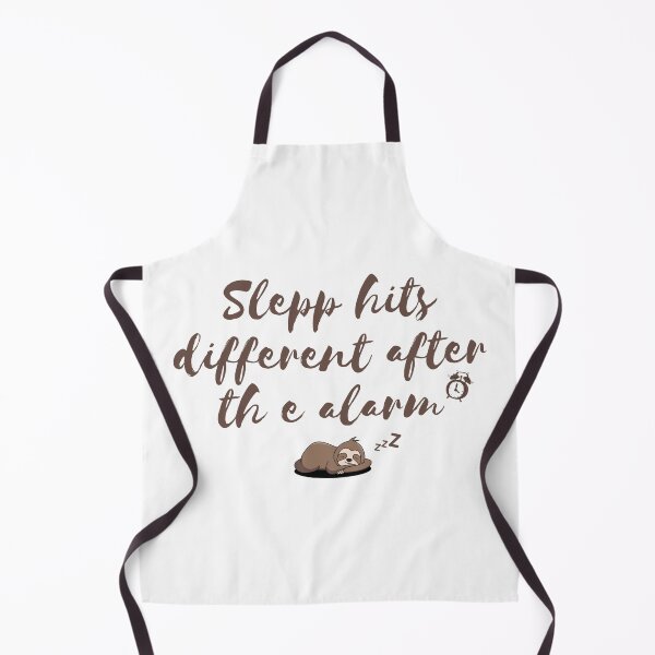 Item preview, Sleep hits different after the alarm - sloths - morning quotes designed and sold by TheWalnut.